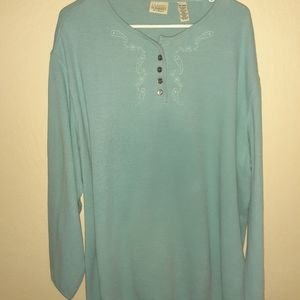 Teal Long Sleeve Shirt